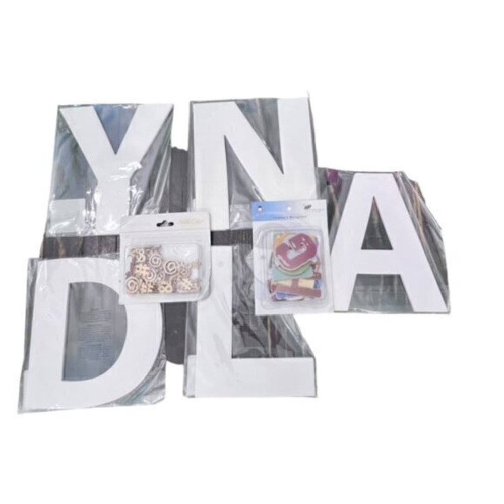 Craft Lot Letters Big to‎ Small KIDS Scrapbooking Card Making Embellishments
